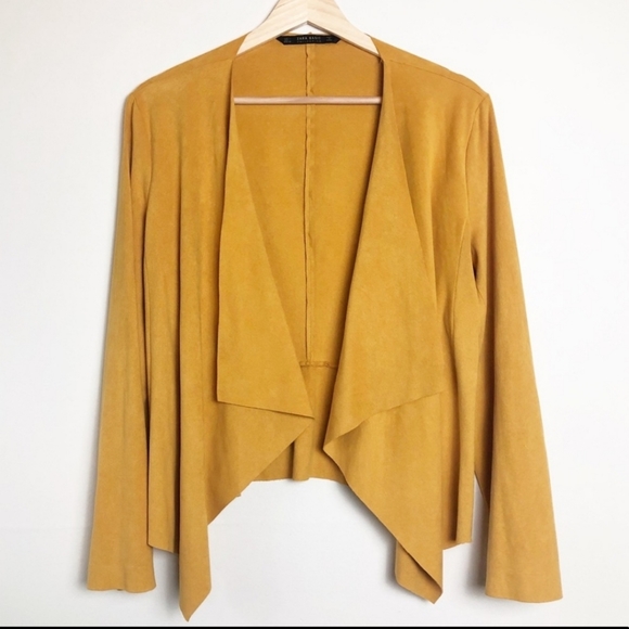 Mustard suede blazer - Picture 1 of 2